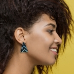shibori earrings - Nico Brunser -  Eclectic Artisans