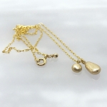 Double Gold Nugget Necklace -   -  Eclectic Artisans