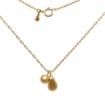 Double Gold Nugget Necklace -   -  Eclectic Artisans