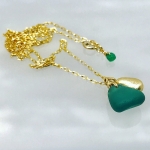 Green Seaglass Charm Necklace - Kriket Broadhurst -  Eclectic Artisans