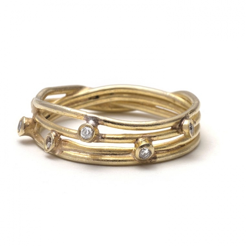 Gold Wrap Ring - Shimara Carlow -  Eclectic Artisans