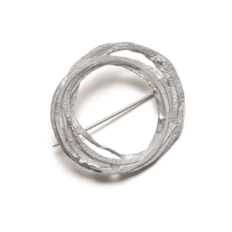 Silver Wrap Brooch - Shimara Carlow -  Eclectic Artisans