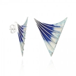 Enameled, Nordic Style Earrings - Northern Lights Collection - Berrin Design -  Eclectic Artisans